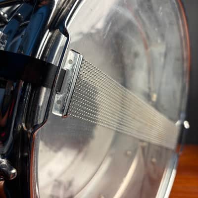 Ludwig LU6514SL Supralite 6.5x14" 10-Lug Steel Snare Drum with P88I Strainer 2021 - Present - Polished Steel image 8