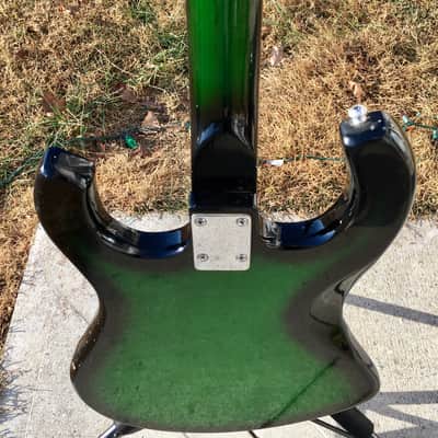 Vintage Teisco Kimberly Apollo Green Burst 4 Pickup Version image 8