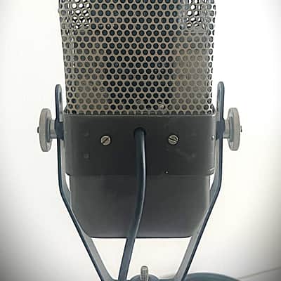 SUPER RARE! 1940's MARCONI Model AXB Ribbon Microphone, BBC w/stand works great image 8