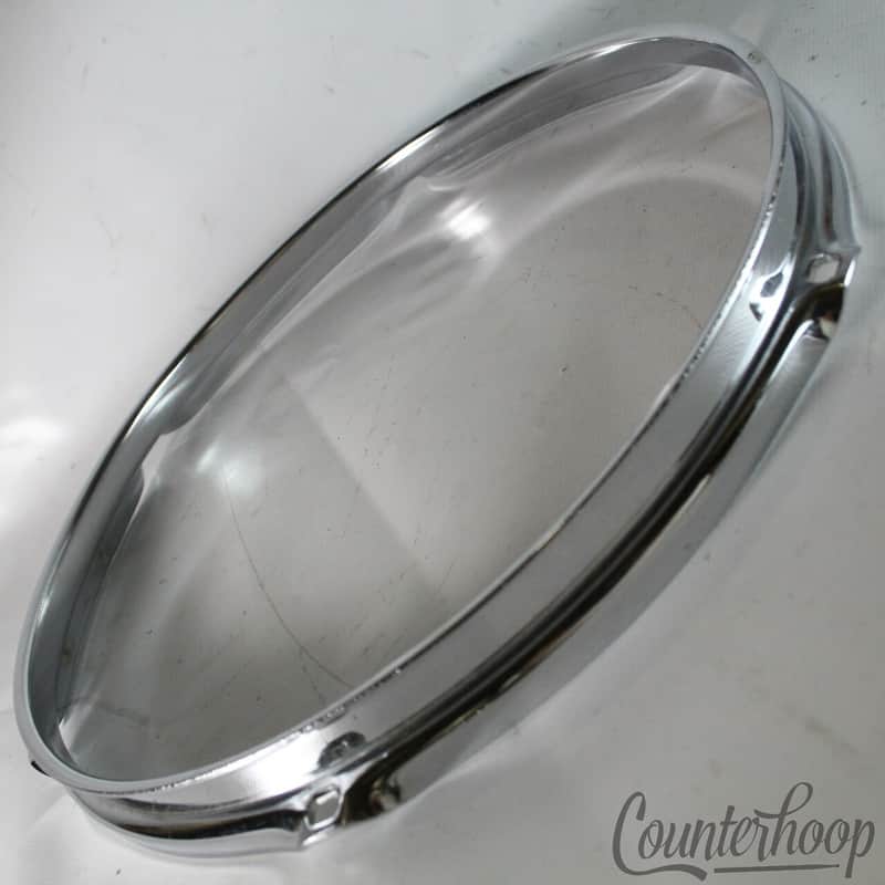 *Ludwig 12"Tom Drum Rim/Hoop Triple-Flange Chrome 6-Hole Classic Vintage 60s-70s image 1
