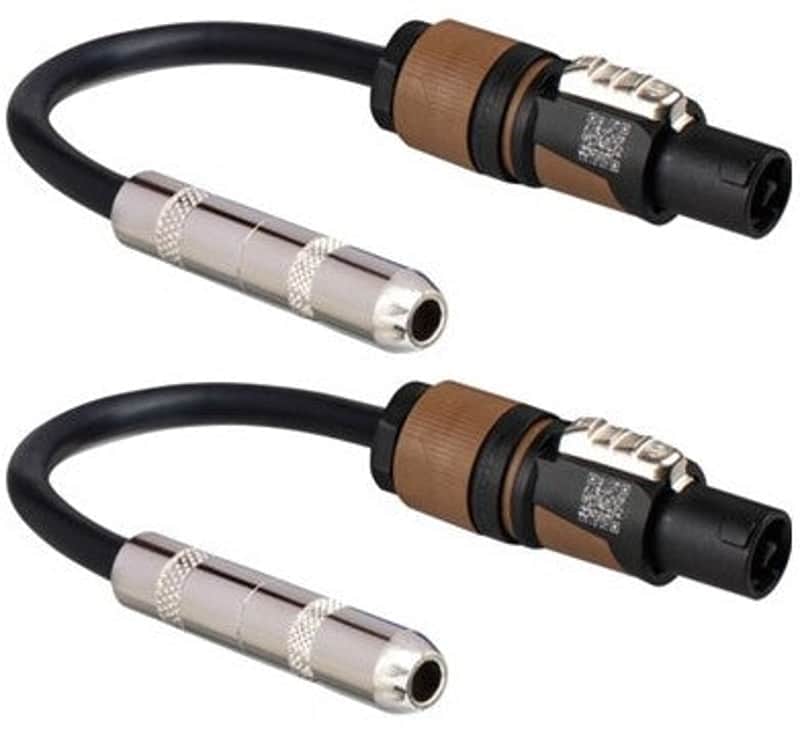2 Hosa GSK-112 1/4" Female to Speakon Male Speaker Cable Adapter 12 AWG image 1