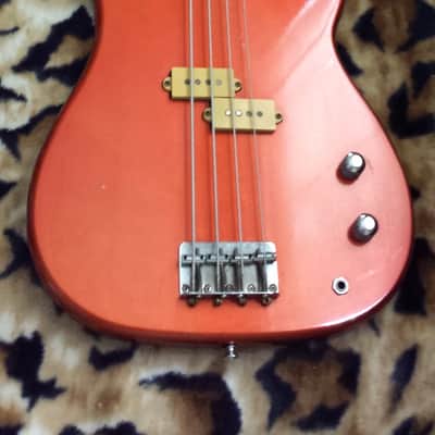 Mako Traditionals Electric Bass Guitar - Made in Japan 80's - Orange w/ Case image 7