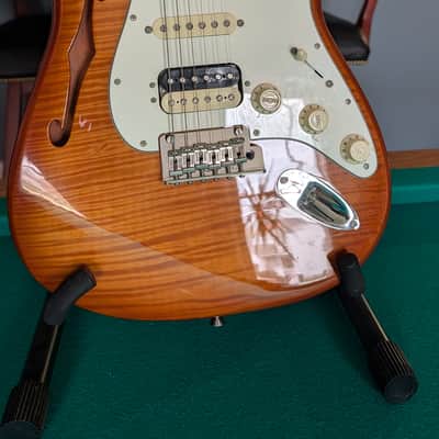 Fender Semi Hollow Stratocaster 2019 - AAA flame ice tea image 22
