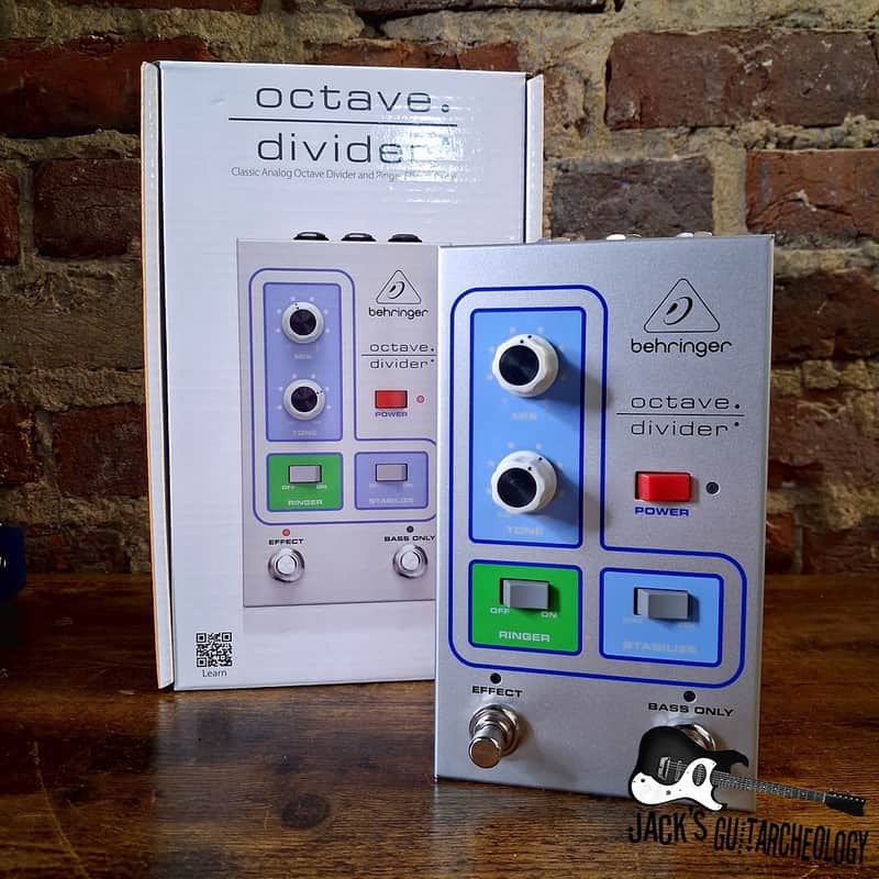 Behringer Octave Divider - Analog Octave Divider and Ringer Effects Pedal w/ Box *USED* (2020s - Silver) image 1