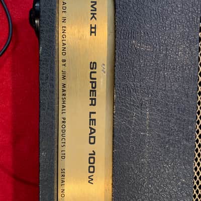 Marshall JMP 1959 Super Lead 2-Channel 100-Watt Guitar Amp Head 1977 - Black image 7