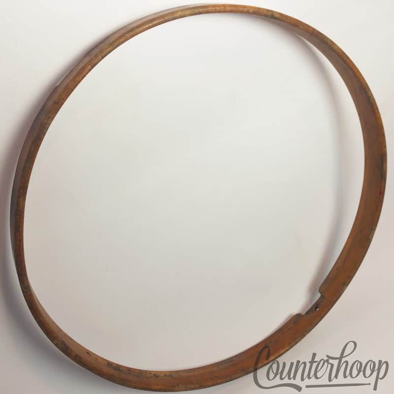 *Leedy 15"1Ply Solid Maple Natural Wood Hoop/Rim Snare Drum Resonant Vintage 10s image 1