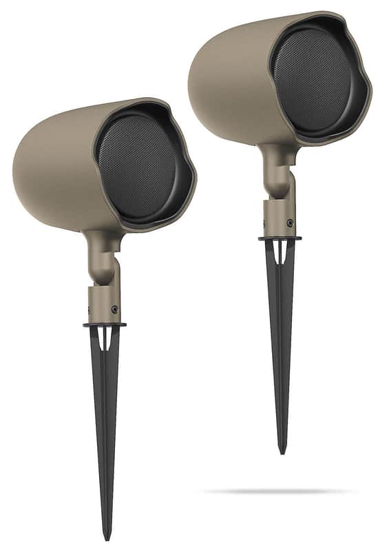 Pair JBL GSF3-TN 3" Landscape Ground Stake or Wall Mount 70v Commercial Speaker image 1