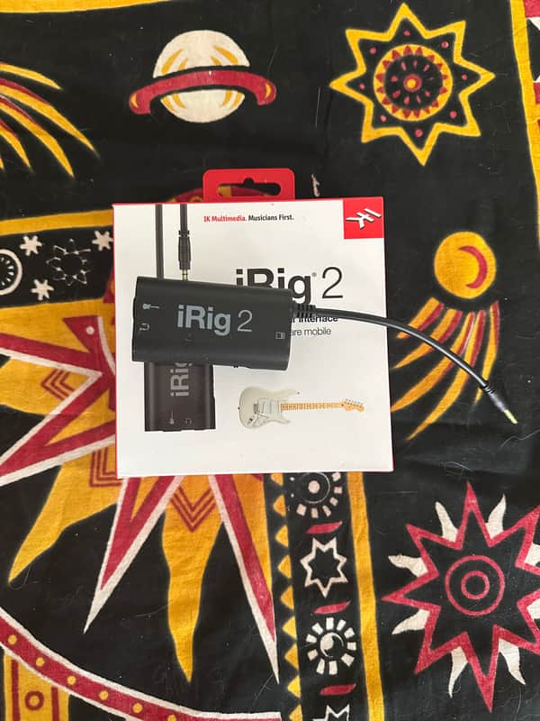 IK Multimedia iRig 2 Mobile Guitar Interface for iOS 2015 - Present - Black image 1