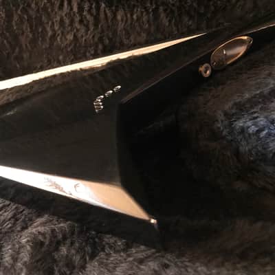 Jackson RR1 Custom Randy Rhoads 1985 San Dimas Custom Shop Offset Flying V Black and gold Pinstripe - PRE Fender era! image 11