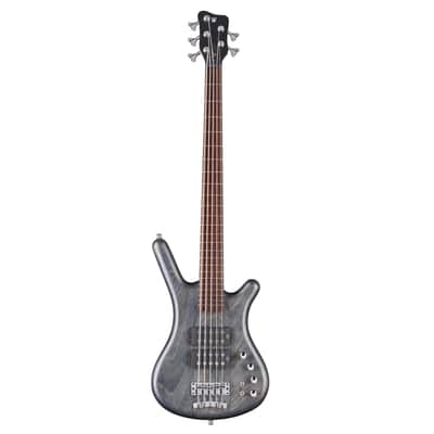 Warwick German Pro Series GPS Corvette Double Buck 5-String Bass Nirvana Black Transparent