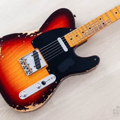 Fender Custom Shop 1952 Telecaster Heavy Relic Big U Neck Sunburst w/ '51 Nocaster Pickups image 1