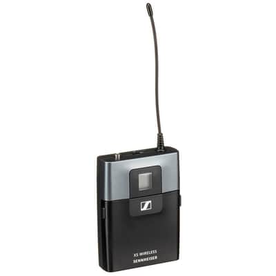 Sennheiser SK XSW Wireless Bodypack Transmitter – A Range Bundle with 4X Blucoil AA Batteries & Polishing Cloth – Rugged Design, Secure Transmission, and Extended Battery Life, (SK-XSW-A),Black image 3