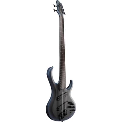 Ibanez BTB605MS Multi-Scale Bass Guitar, 5-String (with Case), Midnight Arctic Ocean image 4