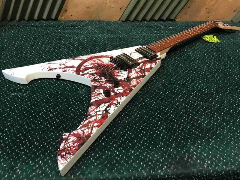 2021 Dean New/Old Stock Michael Amott Tyrant Blood Splatter Flying