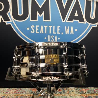 Tama - 5x14" 10-Tube Lug Snare Drum, Power Hoops 1980's - Chrome over Steel image 1