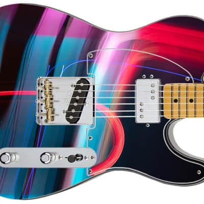 Sticka Steves Guitar Skin Axe Wrap Re-skin Vinyl Decal DIY Neon Strip Club 712 image 4