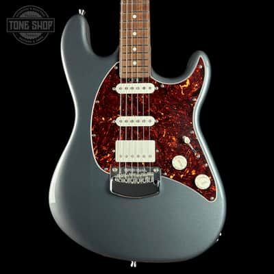 Used 2018 Ernie Ball Music Man Cutlass HSS Charcoal Frost w/case TSU25228 image 1