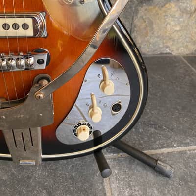 1960s Hopf Saturn 63 - Brownburst - Museum Condition - 100% Original w/ Tremolo & Demo Video image 4