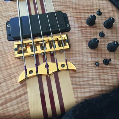 Alembic Mark King Signature Deluxe Balance Custom 5 String Bass 2000 Flame Maple LED's image 16