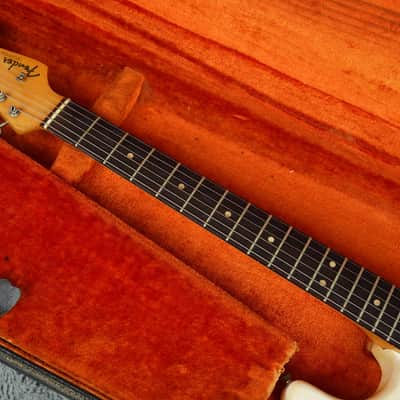 1964 Fender Stratocaster, Korina Body, Olympic White - One Owner + OHSC image 7