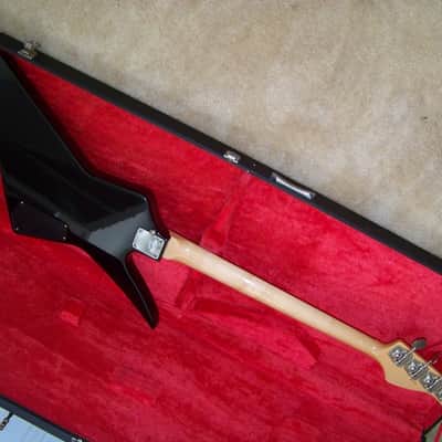 Kramer Focus EXPLORER BASS 1982 BLACK MADE IN JAPAN LEFTY LEFT HANDED OHSC RARE VINTAGE image 5