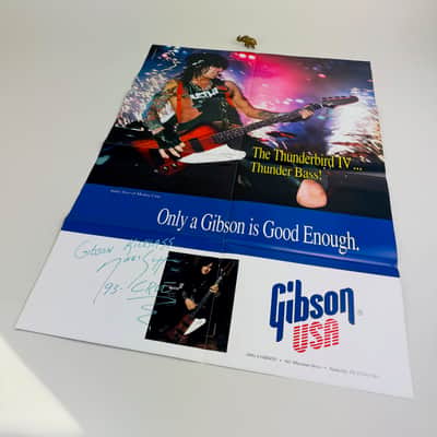 Gibson Bass Poster- Nikki Sixx in Primetime! 1993 image 1