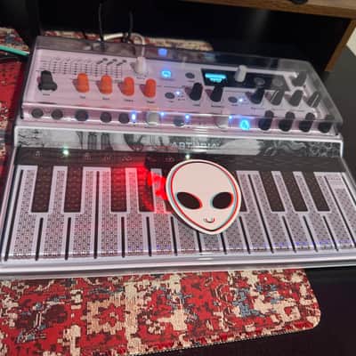 DECKSAVER & WOOD ENCLOSURE BUNDLE Arturia MicroFreak Vocoder Edition 25-Key Algorithmic Synthesizer 2021 - Present - White image 4