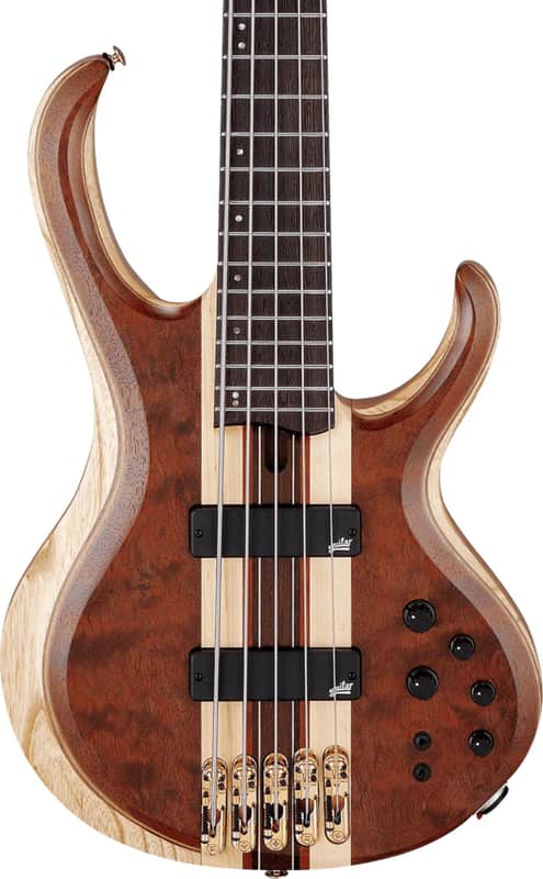 Ibanez BTB1835 Premium 5-String Bass Guitar, Panga Panga Fingerboard, Natural Shadow image 1