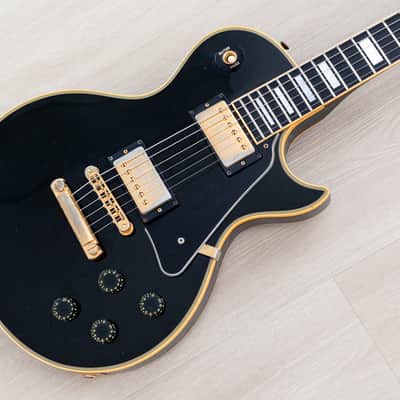 1981 Gibson Les Paul Custom Black Beauty Vintage Guitar, 100% Original w/ Tim Shaw PAFs, Case image 1