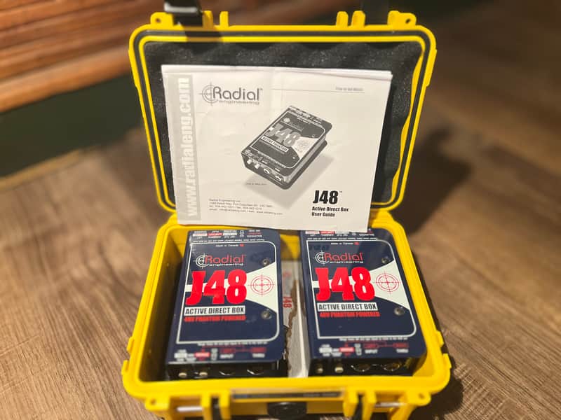 pair of Radial J48 Active Direct Box, incl. Case image 1