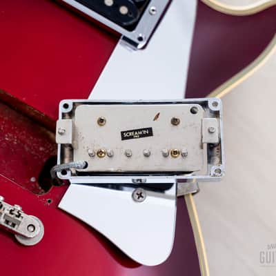 1984 Greco Mint Collection John Sykes Metallic Red Burst, 100% Original w/ Screamin PAFs, Japan Fujigen image 19