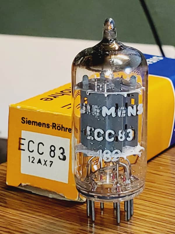 12AX7 Siemens NOS/NIB Smooth Plate MaxiPreamp2/TV7 Tested (1)Tube Lot image 1