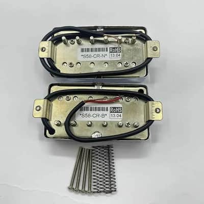 Chrome Ibanez Super 58 Neck and Bridge Humbucker Pickups Set image 4