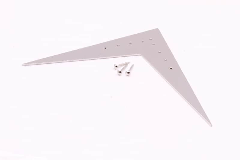 Area59' 58' Flying V Stringplate Brass Nickelplated image 1