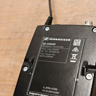 Sennheiser SK 2000XP Wireless Belt Pack Transmitter 516-558 MHz CG015A4 image 7