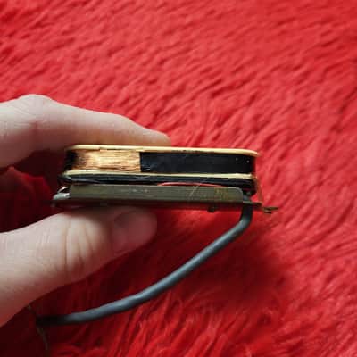 1970's - 1980's Unknown Brand Possibly Gotoh (Goto) PAF Clone - Not Functioning - Nickel Cover With Double Cream Bobbins - Double Hex Screw Poles - Ceramic Magnet - Humbucker - Made in Japan MIJ image 6