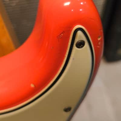 Fender Stratocaster 1964 Fiesta Red Refin Hardtail conversion 3kg image 13