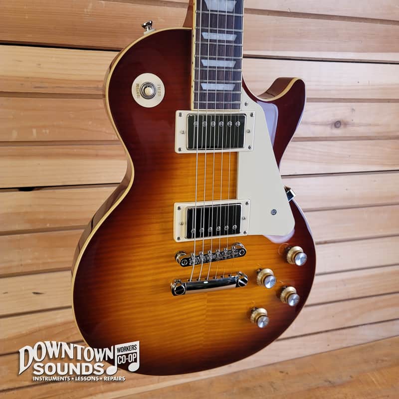 Epiphone Les Paul Standard 60s with Epiphone Premium Gig Bag - Iced Tea Burst image 1