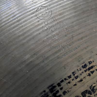 Zildjian 22" A Medium Thin Suspended Cymbal 1980s - Natural - 3090g image 4