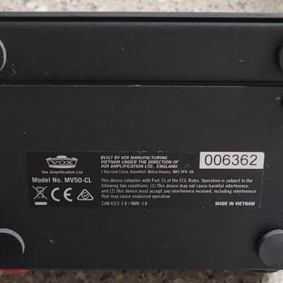 VOX MV50 Clean Amplifier MV50CL. nutube. 50watt. guitar amp head. for cabinet. image 4