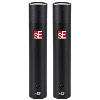 Liquid Audio sE Electronics sE8 Omni Small-diaphragm Condenser Microphone, Pair Bundle w/Pig Hog PHM10 8mm Mic Cable Polishing Cloth image 6