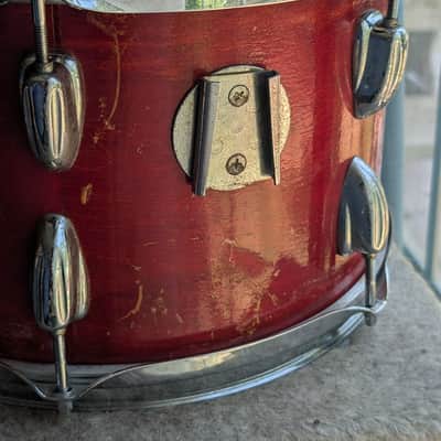 Slingerland 12" Rack tom 1970s-1980s - Red violin image 4