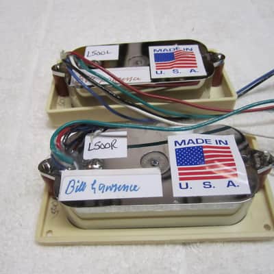 Bill Lawrence 'Wilde" Humbucking Pickups L500R L500L 2015 Cream/Chrome image 4