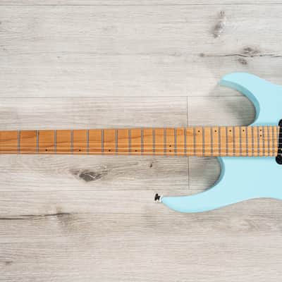 Balaguer Select Diablo Retro 27-Fret Guitar, Roasted Maple Fretboard, Hardtail, Cerulean Blue image 6