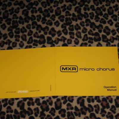 very lightly handled / mostly very clean MXR EMPTY BOX for M148 Micro Chorus Reissue (NO pedal) +original Instructions, original Warranty/Registration & MXR Quick Guide (2010s-2020s) BOX: black cardboard w/silver color MRX logo / LABELS yellow & black image 21