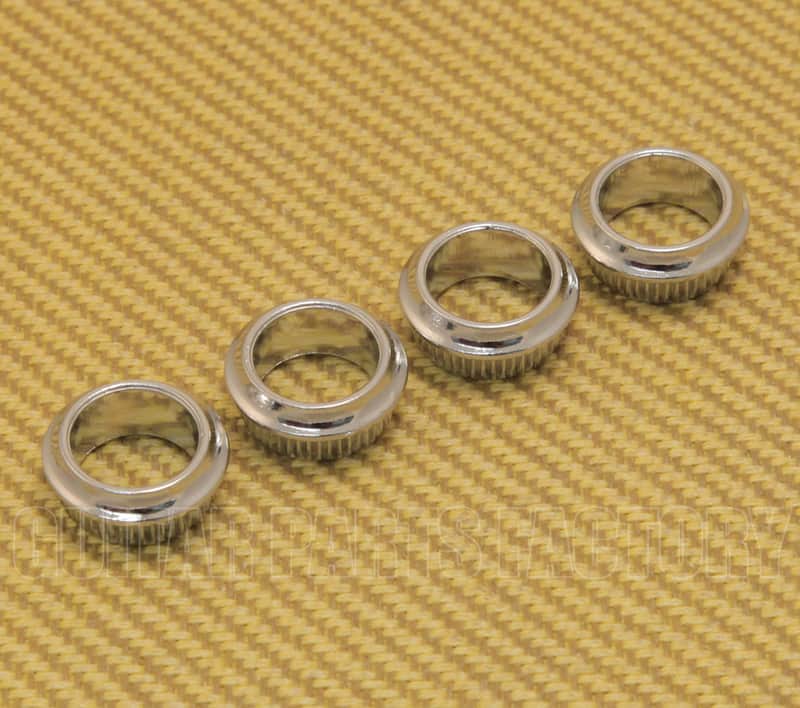 TK-0799-18 (4) Chrome 18mm Bass Tuner Bushings image 1