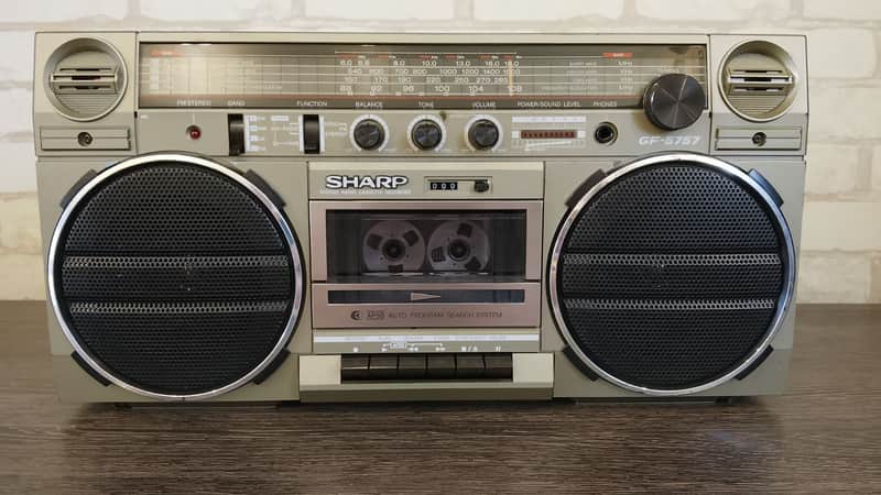 SHARP GF-5757 Rare Vintage Serviced Japan Cassette Deck Boombox Warranty image 1