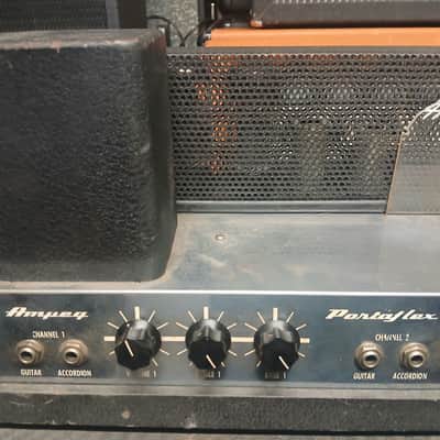 1965 Ampeg B-12XT Portaflex 2-Channel 50-Watt 2x12" Fliptop Guitar Combo Original Jensen Concert Speakers Serviced image 3