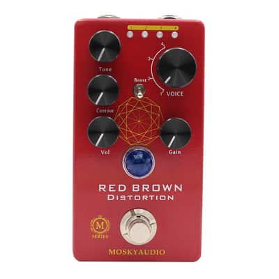 Mosky Audio RED BROWN Distortion w/Toggle Mode + Boost Fast US Ship