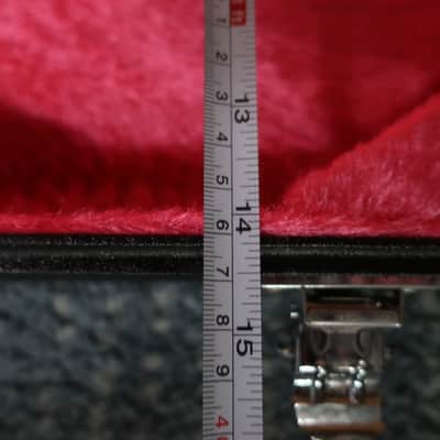 Case Only Vintage 1980s Roland G-808 or G-303 Electric Bass Guitar Synthesizer Case Red Fuzzy Line Rare image 10